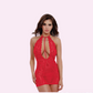 Heart Print Chemise with G-String